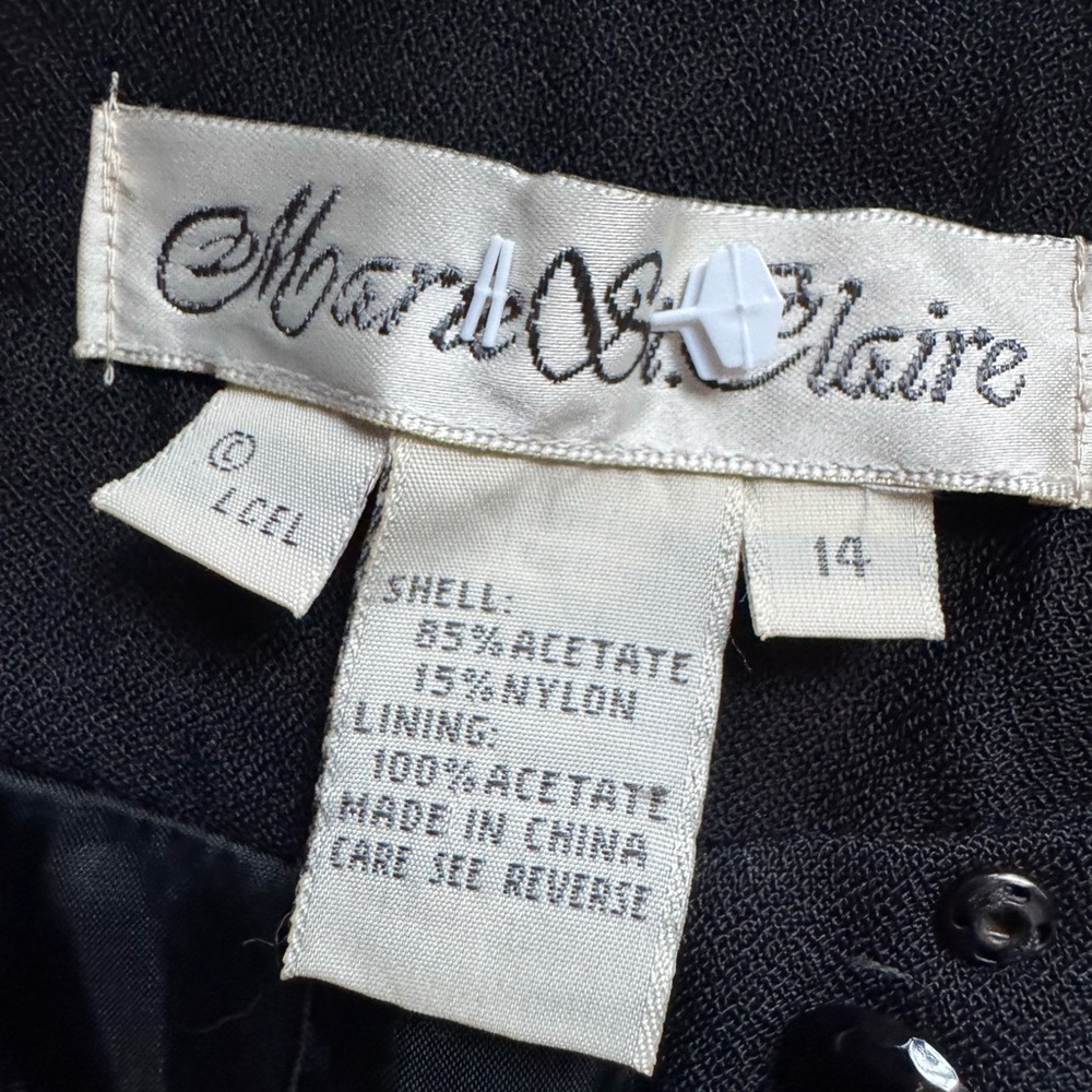 Vintage Marie St. Claire Dress Suit Size 14 - Picture 2 of 7